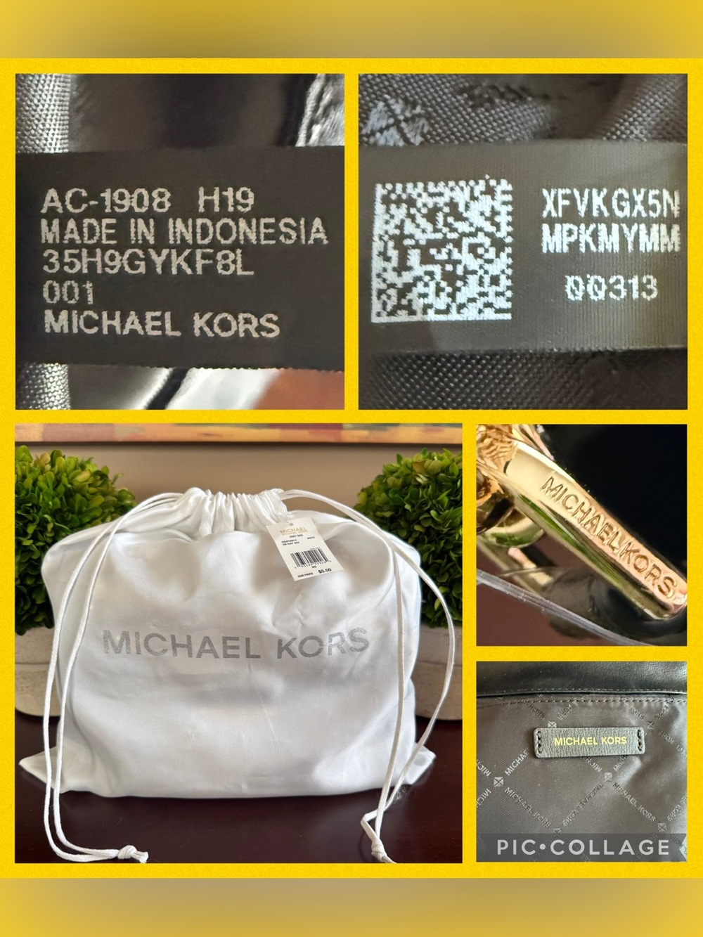 MICHAEL KORS KINSLEY ✨LIMITED EDITION ✨ MEDIUM SHOULDER FLAP BLACK BAG 🌟NWT🌟 - Picture 15 of 17